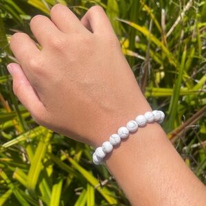 Handmade Pure Howlite Bracelet